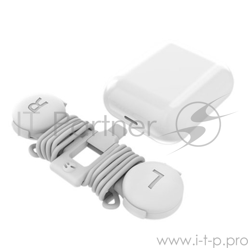 Амбюшуры с футляром и ремешком на шею SwitchEasy AirBuddy для AirPods. Материал футляра пластмасса, материал ремешка силикон. Цвет белый.
