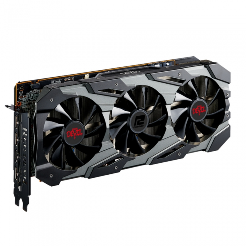 Видеокарта PowerColor PCI-E 4.0 AXRX 5700 8GBD6-3DHE/OC AMD Radeon RX 5700 8192Mb 256bit GDDR6 1610/14000/HDMIx1/DPx3/HDCP Ret