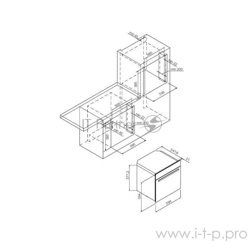 Встраиваемая электрическая духовка Graude BK 60.2 EL