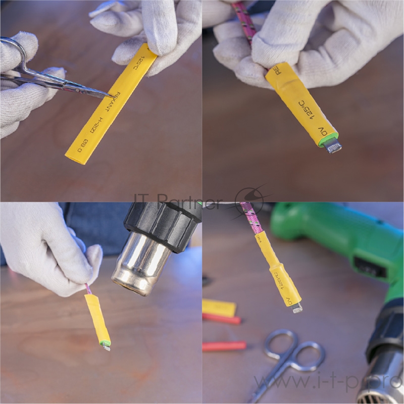 Rexant 29-0102 Набор термоусадочных трубок 10 см №2 цветные (АВТО импорт)