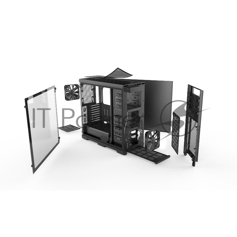 Корпус PHANTEKS Enthoo Pro Tempered Glass, Black, без БП, PWM Hub, Full-Tower