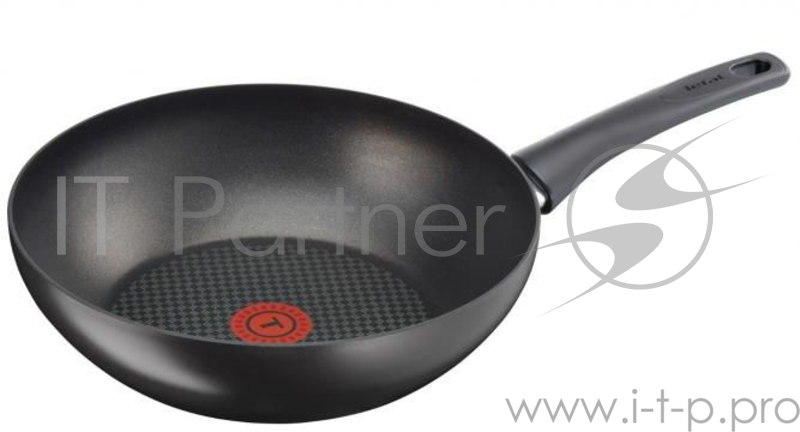Сковорода ВОК (WOK) Tefal Everest C6361902 круглая 28см ручка несъемная (без крышки) черный (2100102653)