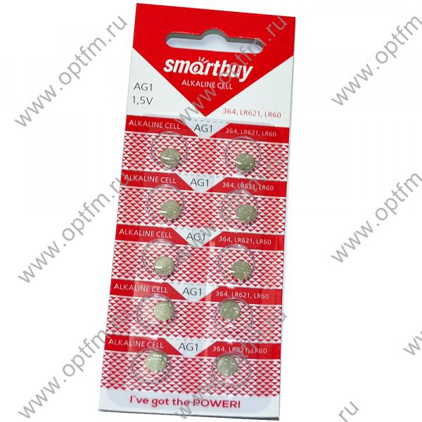 Батарейка часовая SmartBuy AG1/LR621/LR60 (блистер/10шт)