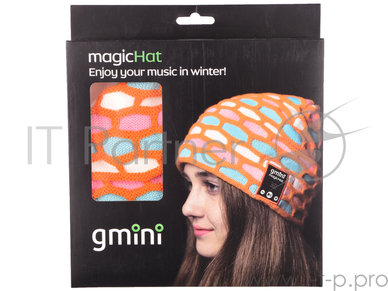 Gmini GM-BTW-E204O, шапка с Bluetooth гарнитурой, оранжевая