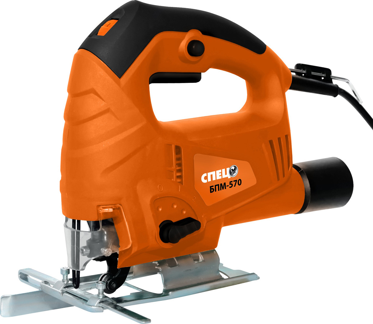Лобзик СПЕЦ БПМ-570 650Вт 0-3000об/мин маятник стальная подошва мах глубина пропила в дереве 65мм