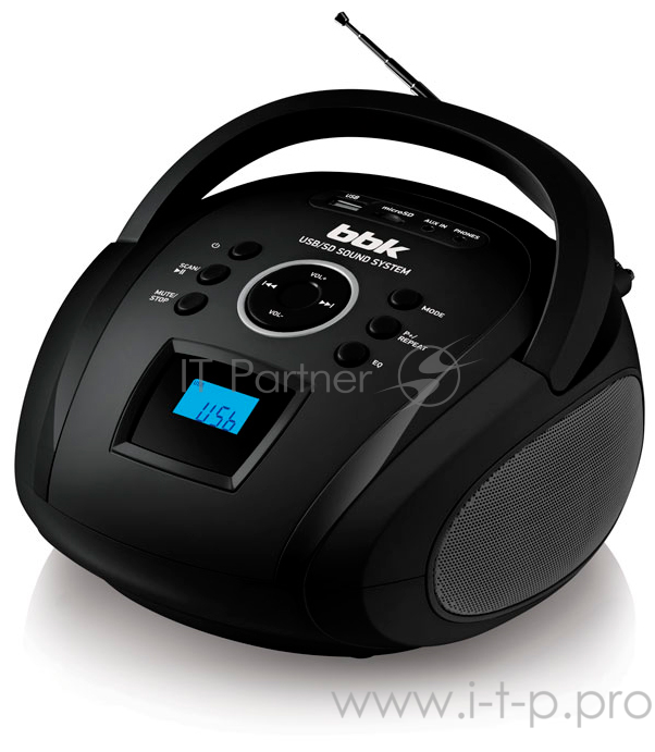 Магнитола BBK BS-08ВТ черный