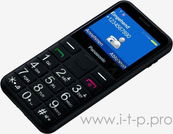 Мобильный телефон Panasonic TU150 черный моноблок 2Sim 2.4