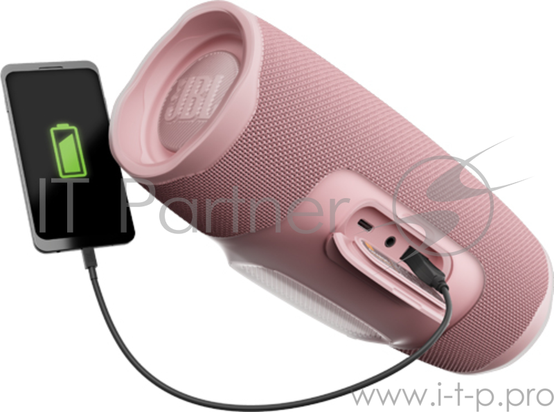 Колонки JBL Charge 4 JBLCHARGE4PINK,розовый (30 Вт,Bluetooth, mini Jack, USB,7500mAh)
