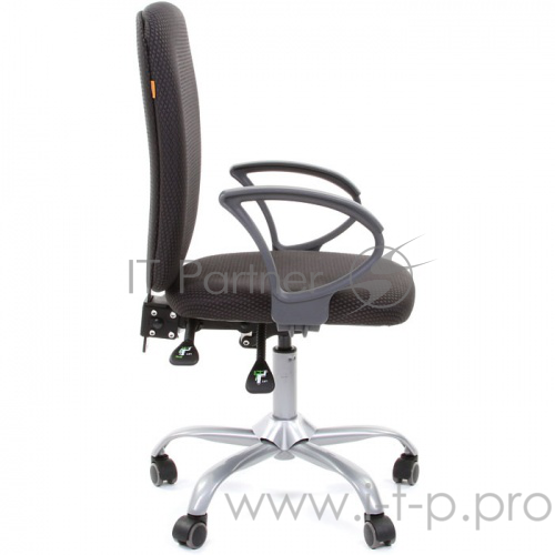 Chairman 9801 серое (ткань, пластик/металл, газпатрон 3 кл, ролики, асинхронный механизм качания)