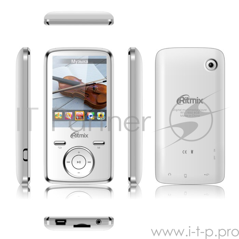 Плеер Flash Ritmix RF-7650 4Gb белый
