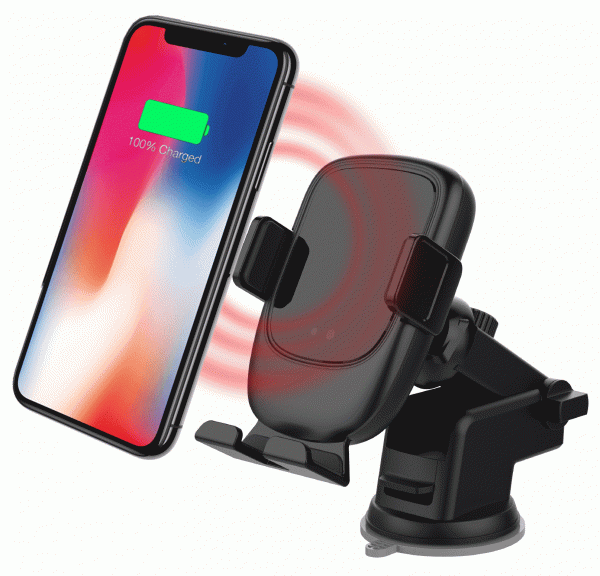 Автоматический держатель для телефона с беспроводной зарядкой Artway CHW-04