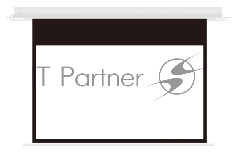 Встраиваемый экран с электроприводом Lumien Master Recessed Control 208х362 см (раб.область 198х352 см) (159) Matte White чёрн.кайма по периметру, черн.кайма сверху 14 см, триггер, RS232, IR, RF управл.в комплекте, цвет корпуса белый 16:9 [LMRC-10010