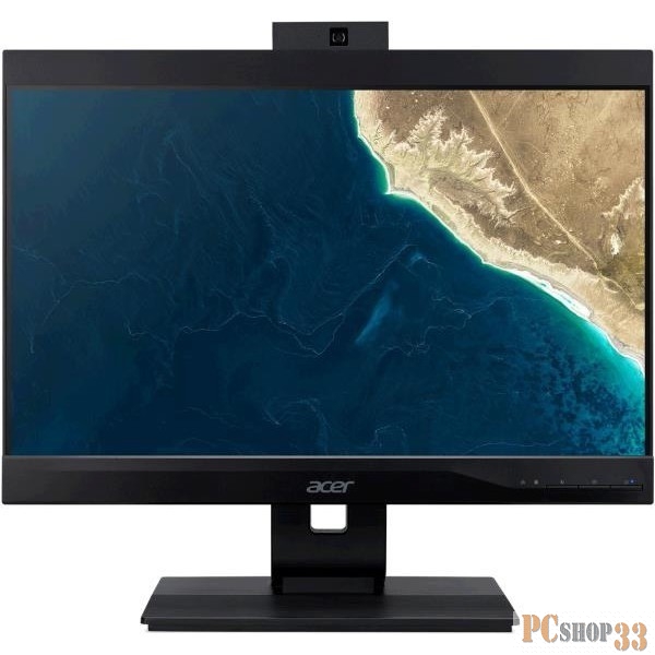 Моноблок ACER Veriton Z4860G All-In-One 23,8 FHD(1920x1080)IPS, i3 9100, 4GbDDR4, 128 GB SSD, Intel UHD Graphics 630, DVD-RW, WiFi+BT5,USB KB&Mouse, black, Win 10Pro 3Y carry in