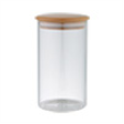 Банка для сыпучих продуктов 1450мл, боросиликатное стекло, деревянная крышка Tima М-1450
