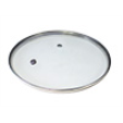 Крышка без ручки стеклян с металл/обод 16 см низ. Tima 4616н