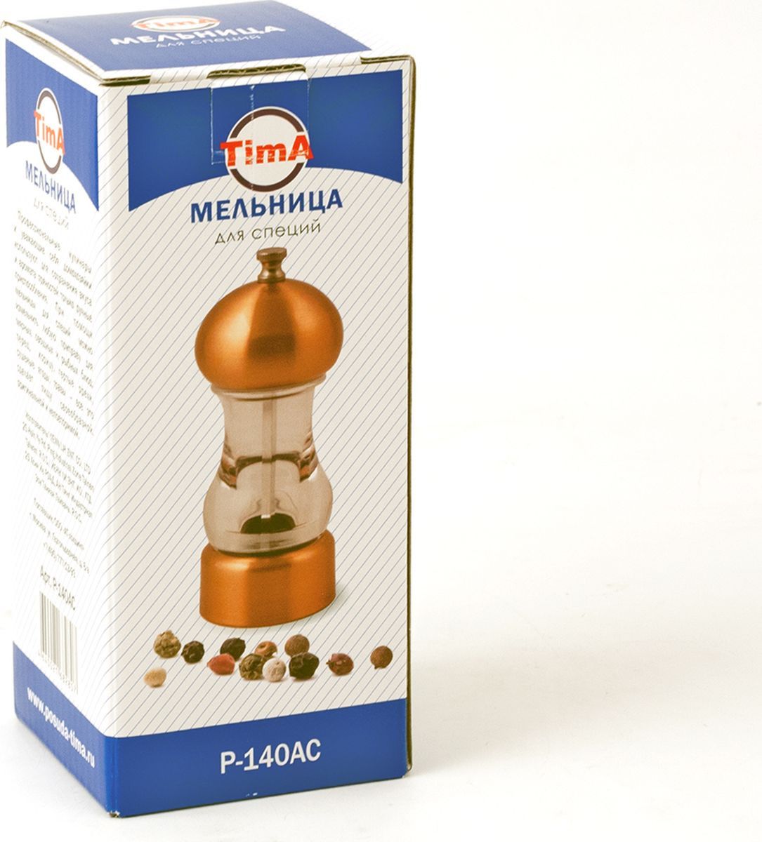 Мельница для специй Tima P-140AC 14 см (вставка под медь)