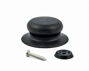 Ручка к крышке с саморезом в упаковке Tima РЦ-016чр черная