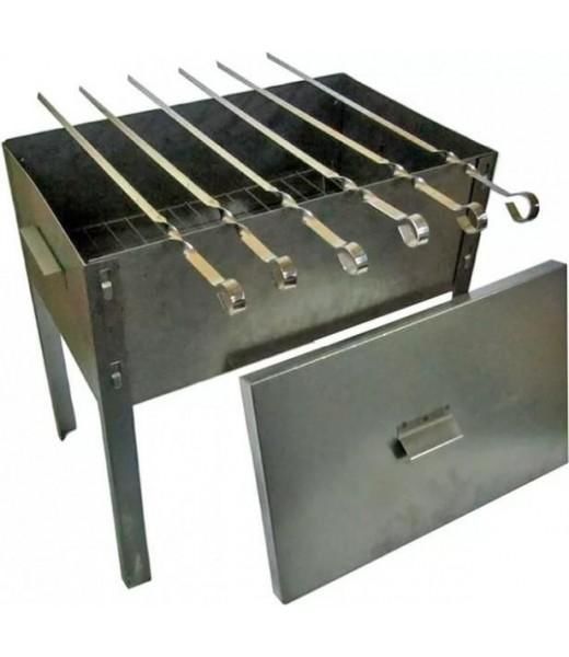 Мангал - коптильня Эконом 6 шампуров 400х250х400