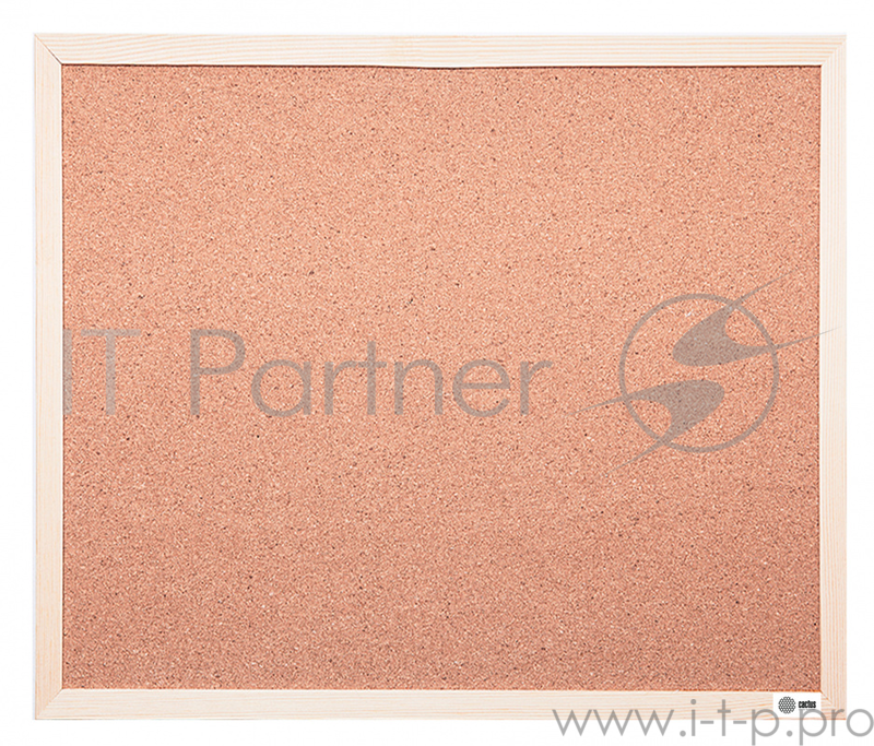 Демонстрационная доска Cactus CS-CWBD-90X120 пробка пробковая деревянная рама коричневый