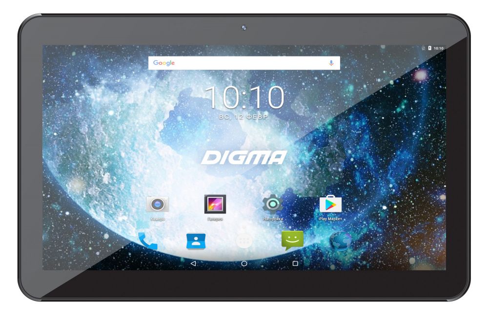 Планшет Digma Plane 1713T 3G MT8321 (1.3) 4C/RAM1Gb/ROM16Gb 10.1 TN 1024x600/3G/Android 7.0/черный/
