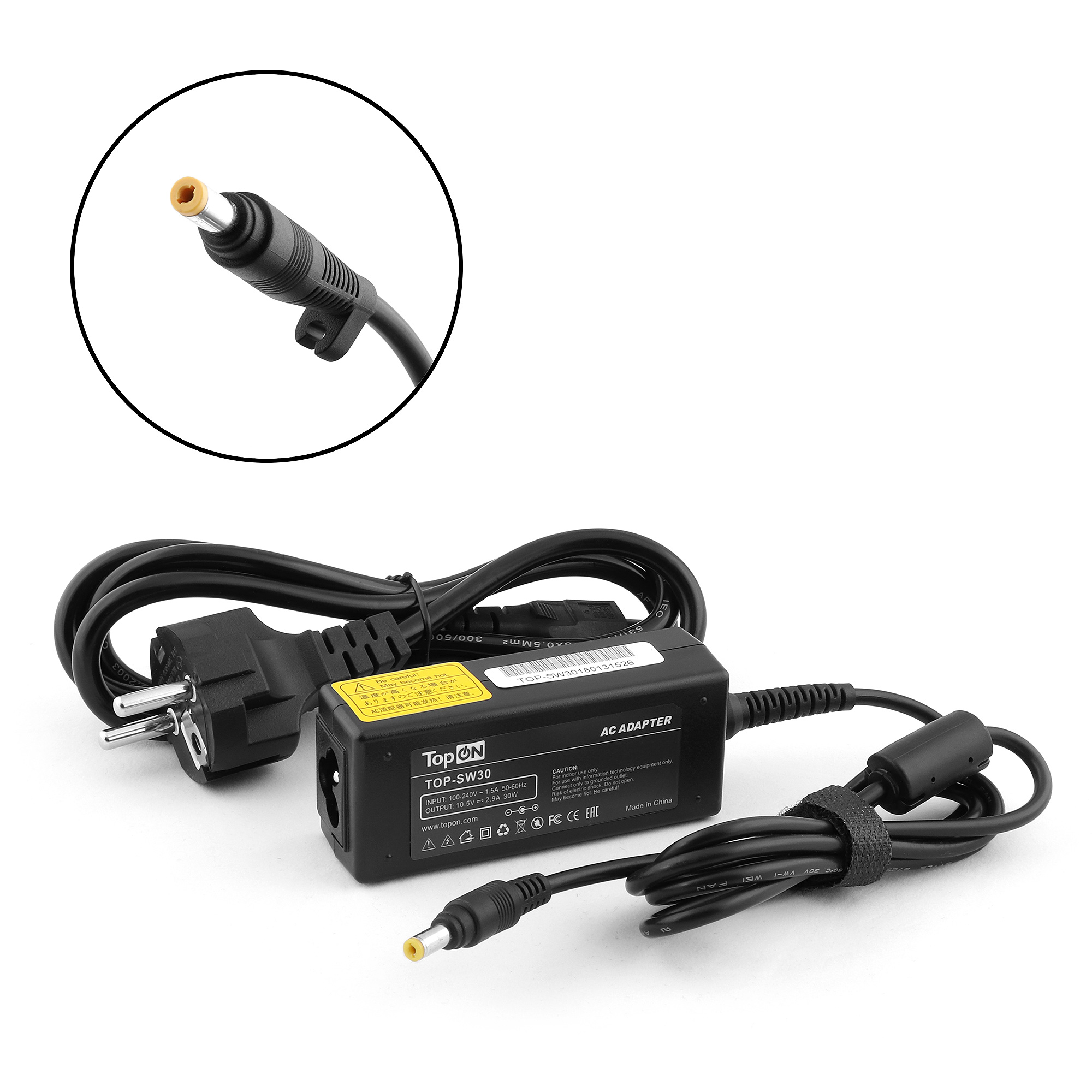 Блок питания для нетбука Sony Vaio VGN-P, VPC-X Series. 10.5V 2.9A (4.8x1.7mm) 30W. ADP-30KH B, SGPAC10V1, VGP-AC10V6.