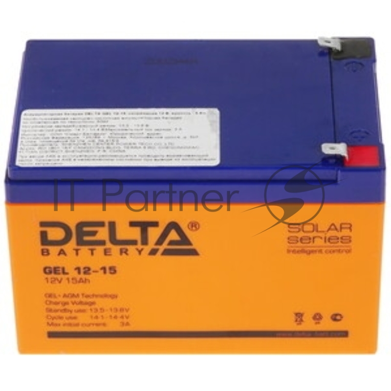 Delta GEL 12-15 (12V/15Ач) свинцово- кислотный аккумулятор