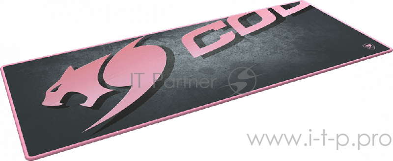 Cougar Arena X Pink игровой коврик для мыши черно-розовый (1000 x 400 x 5, прострочка, Ткань, Природная резина)