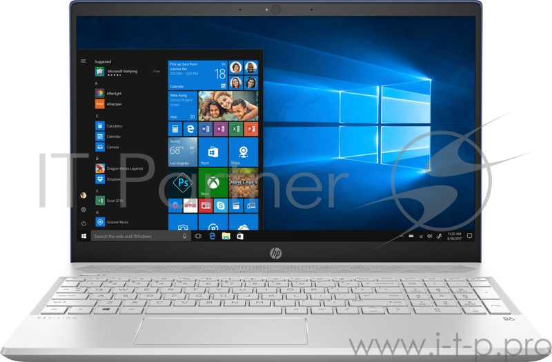 Ноутбук HP 15-cs2003ur Core i3 8145U/8Gb/SSD256Gb/Intel UHD Graphics 620/15.6/FHD (1920x1080)/Windows 10/blue/WiFi/BT/Cam