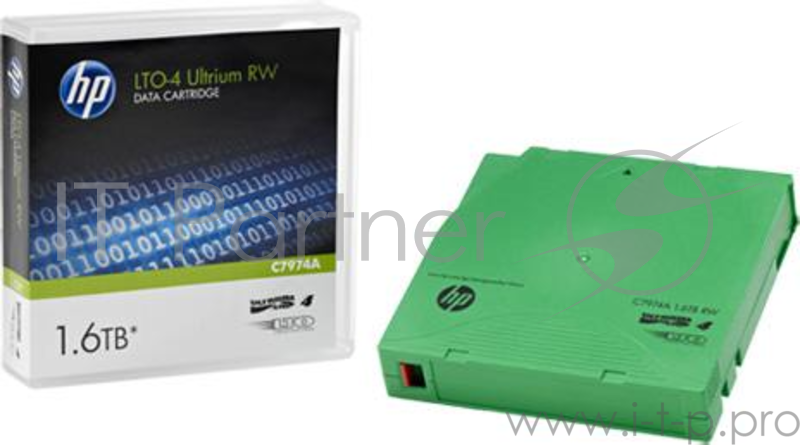 Картридж HPE LTO4 Ultrium 1.6Tb RW Data Tape (C7974A)