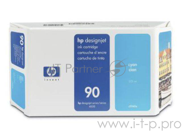 Картридж струйный HP C5060A cyan №90 для Designjet 4000/4000ps/4500/4500p (225 мл)