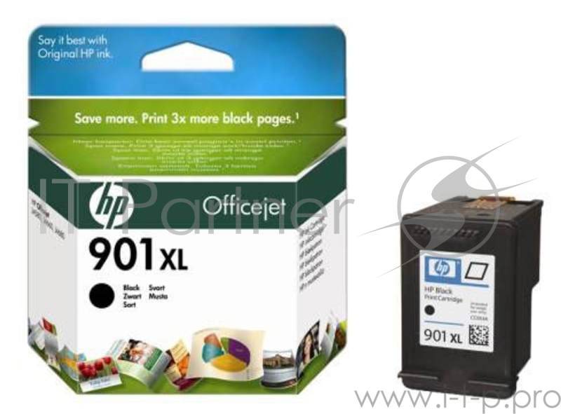 Картридж струйный HP №901XL CC654AE черный для HP J4580/4660 (700стр.)