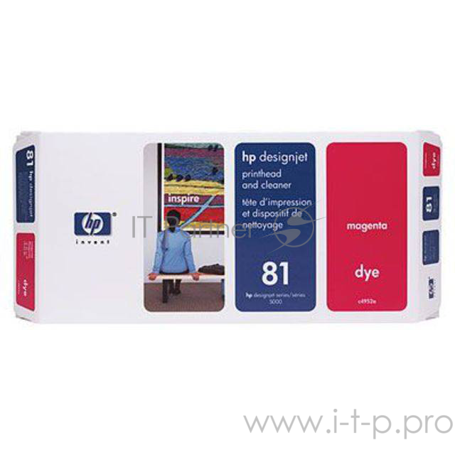 Картридж струйный HP №81 C4952A пурпурный печатающая головка для HP DJ 5XXX