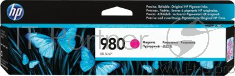 Картридж струйный HP D8J08A пурпурный для HP OJ Ent X585/X555 (6600стр.)