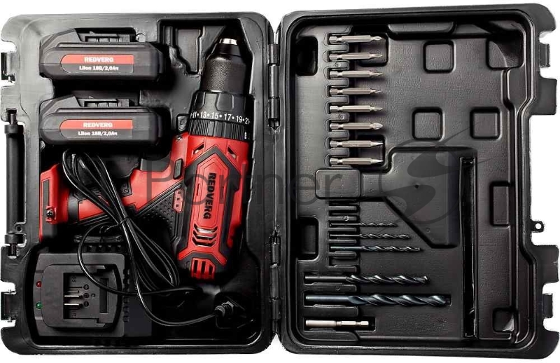 Шуруповерт REDVERG RD-ISD18L/2T аккумуляторный ударный