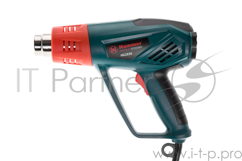 Фен техн. HAMMER HG2030 PREMIUM 2200Вт 50/50-600С 250-500л/мин кейс, насадки, тепл.защита