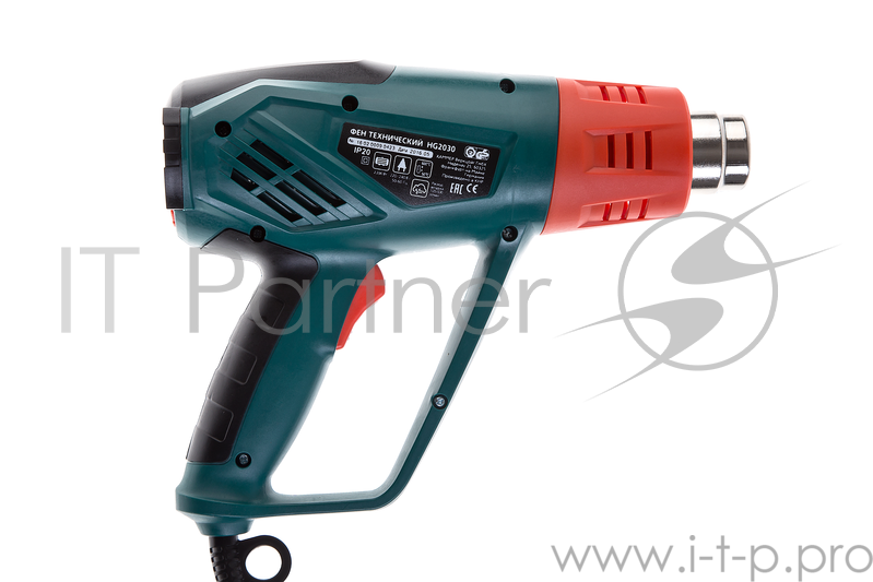 Фен техн. HAMMER HG2030 PREMIUM 2200Вт 50/50-600С 250-500л/мин кейс, насадки, тепл.защита