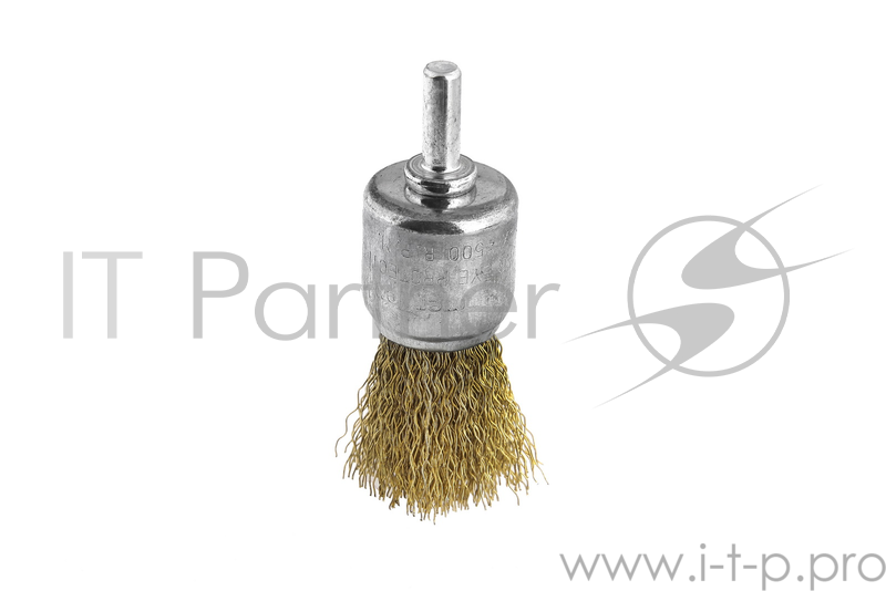 Кордщетка Hammer Flex 207-210 25мм d6 тип венчик латунированная, из волнистой проволоки