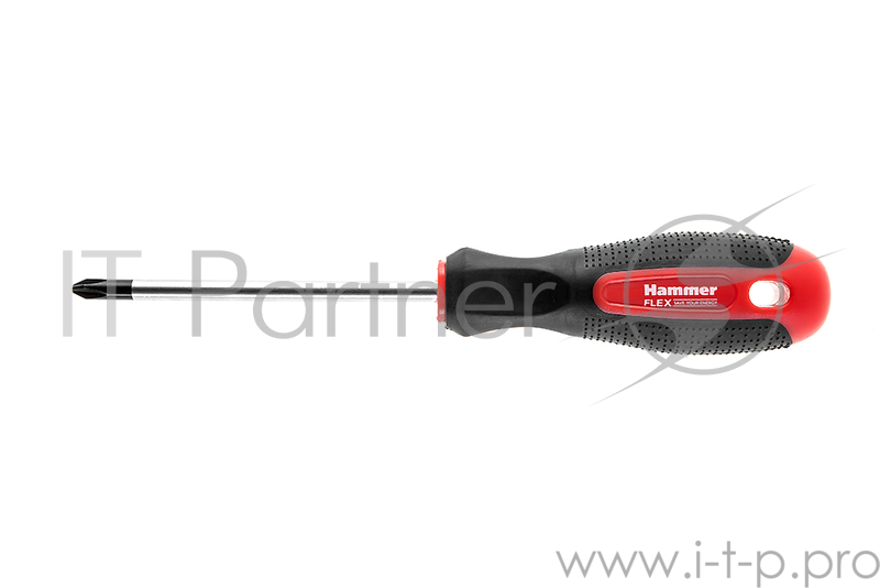 Отвертка Hammer Flex 601-004 PH-2x100мм крестовая CRV
