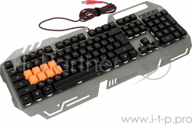 Клавиатура A4Tech Bloody B418 оранжевый USB Multimedia Gamer LED