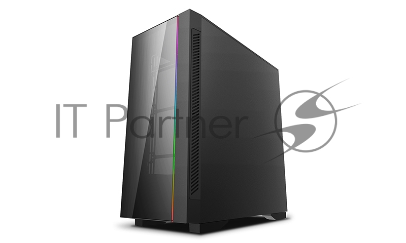 Корпус Deepcool MATREXX 55 V3 ADD-RGB 3F без БП, большое боковое окно, 3xRGB LED 120мм ветилятора спереди, RGB LED спереди, черный, ATX