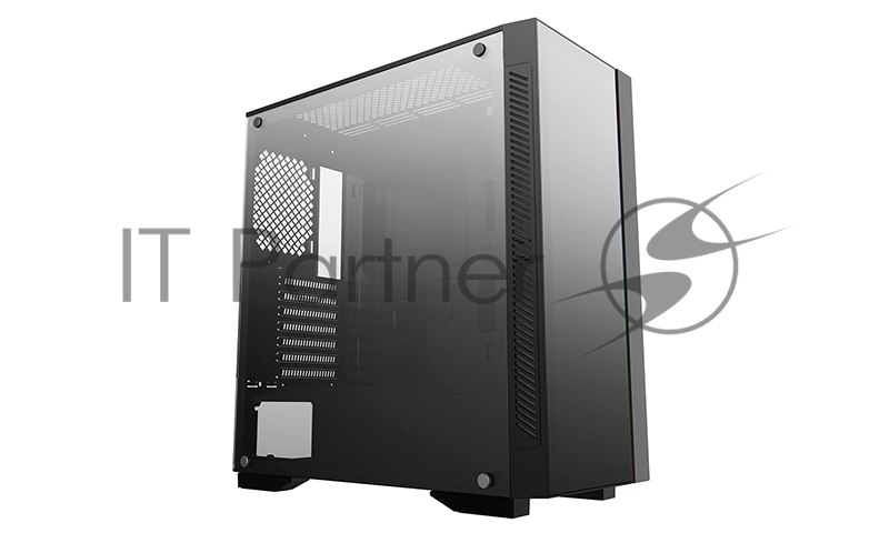 Корпус Deepcool MATREXX 55 V3 ADD-RGB 3F без БП, большое боковое окно, 3xRGB LED 120мм ветилятора спереди, RGB LED спереди, черный, ATX