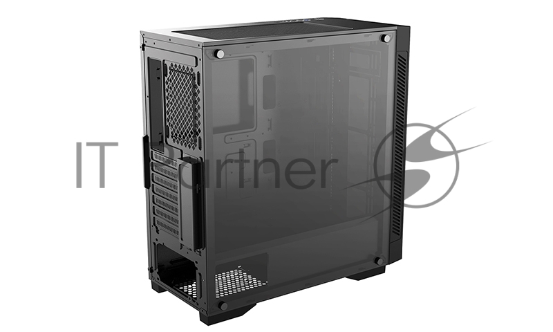 Корпус Deepcool MATREXX 55 V3 ADD-RGB 3F без БП, большое боковое окно, 3xRGB LED 120мм ветилятора спереди, RGB LED спереди, черный, ATX