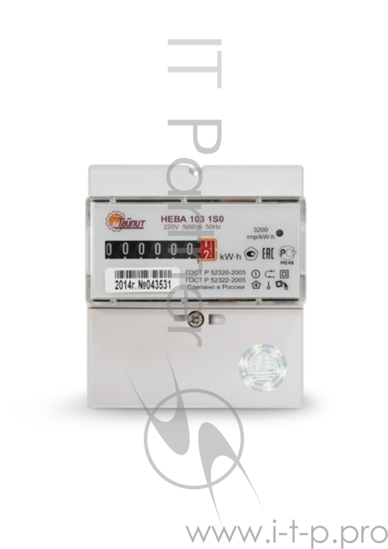Счетчик ТАЙПИТ НЕВА 103/5 1S0 1ф. 220В 5-60А DIN 6080910