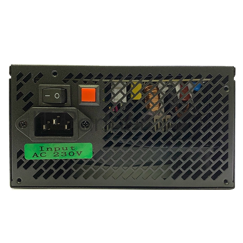 блок питания для ПК 650 Ватт PSU HIPER HPB-650RGB (ATX 2.31, 650W, ActivePFC, RGB 140mm fan, Black) BOX