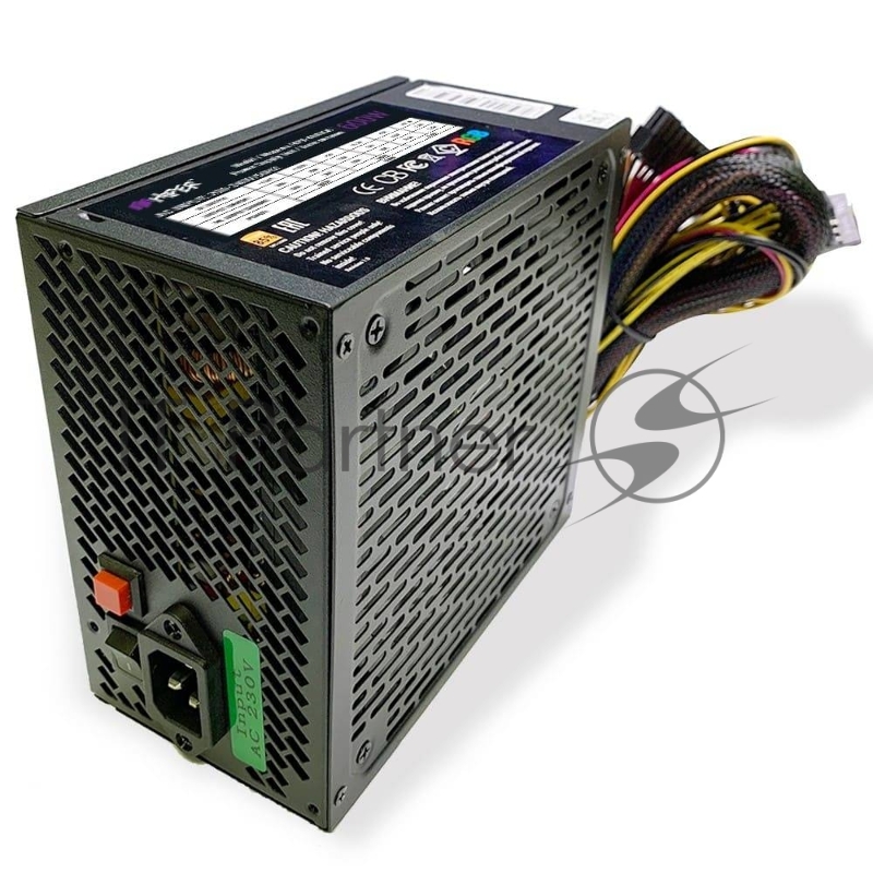 блок питания для ПК 650 Ватт PSU HIPER HPB-650RGB (ATX 2.31, 650W, ActivePFC, RGB 140mm fan, Black) BOX