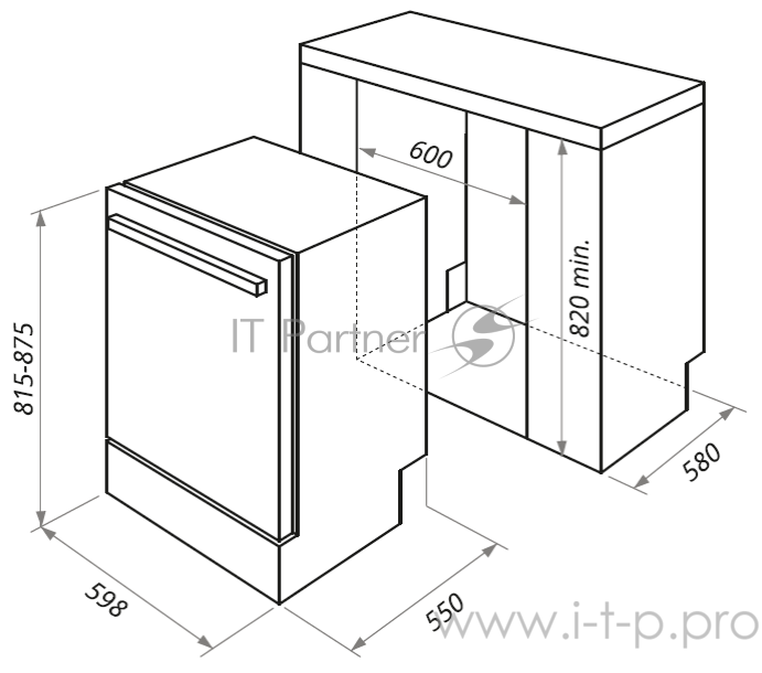 Посудомоечная бытовая машина MAUNFELD MLP-12IMR