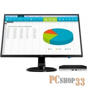 Неттоп + монитор HP Bundle ProDesk 405 G4 Mini R5 Pro 2400GE,16GB,512GB M.2,USB kbd/mouse,Stand,VESA Sleeve,Quick Release,Dust Filter,Win10Pro(64-bit),1-1-1 Wty +HP Monitor N246v 23.8in