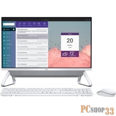 Моноблок Dell Inspiron AIO 5490 23,8 FullHD IPS AG Touch, Core i7-10510U, 16Gb, 256GB SSD Boot Drive + 1TB, GF MX110 (2GB GDDR5), 1YW, Win10Home, Silver Vessel Stand, Wi-Fi/BT, KB&Mouse