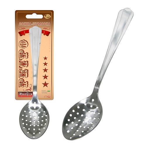 Ложка-шумовка РЕТРО, нержавейка