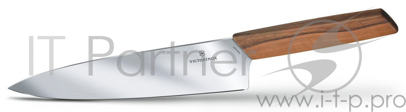 Нож кухонный Victorinox Swiss Modern (6.9010.20G) стальной разделочный лезв.200мм дерево блистер